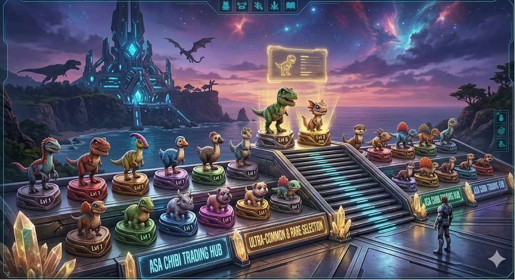 lvl 1 Random Chibi Ark Survival Ascended Official PVE