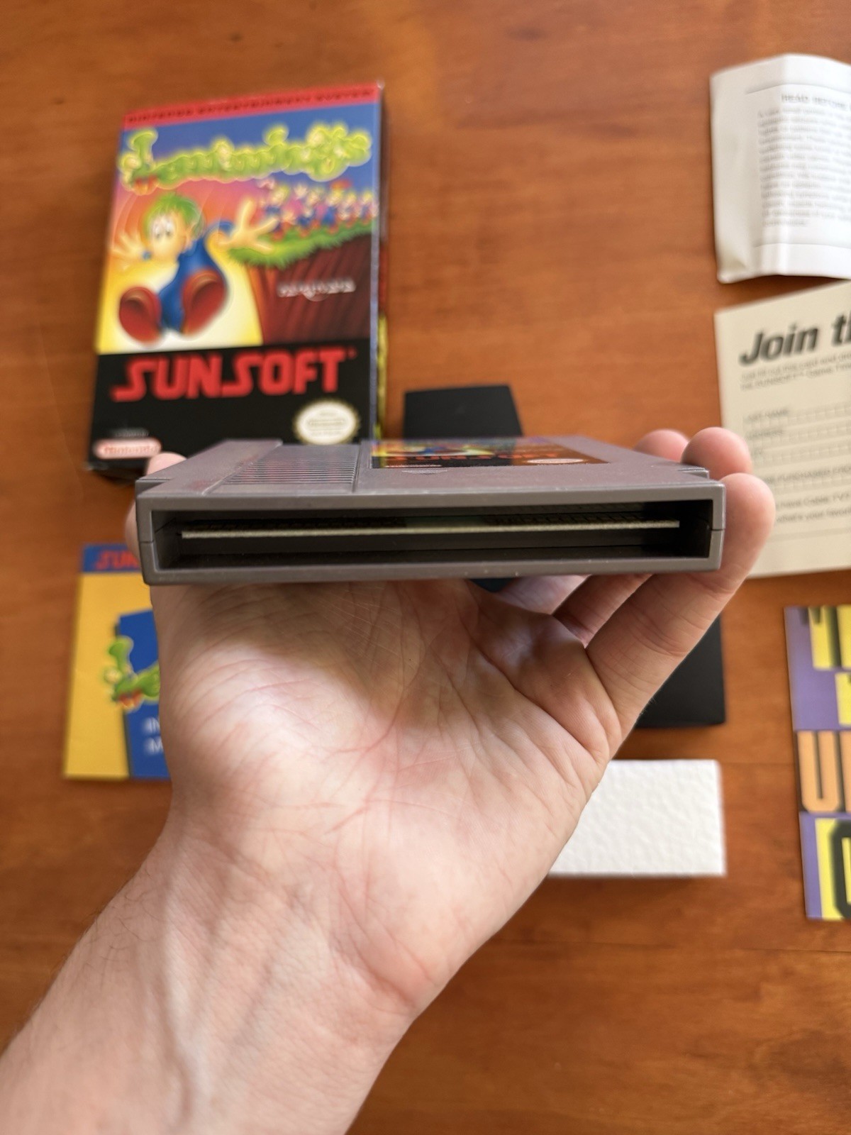 Lemmings (Nintendo NES) Excellent CIB Complete w/ Inserts & Tested Ships Fast