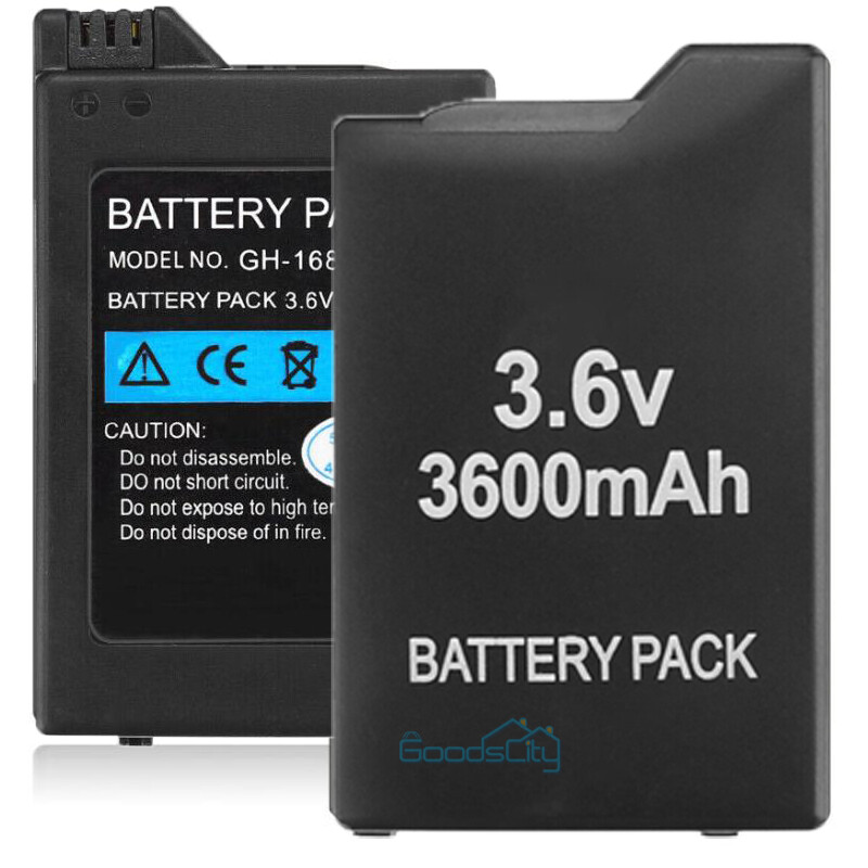 Lot Rechargeable Battery + Charger For PSP 2001 3001 3600mAh 3.6V PSP 2000/3000