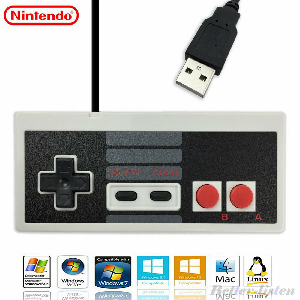 Classic Pro Gamepad SNES NES USB Controller For PC / Mac & Wii / Wii U