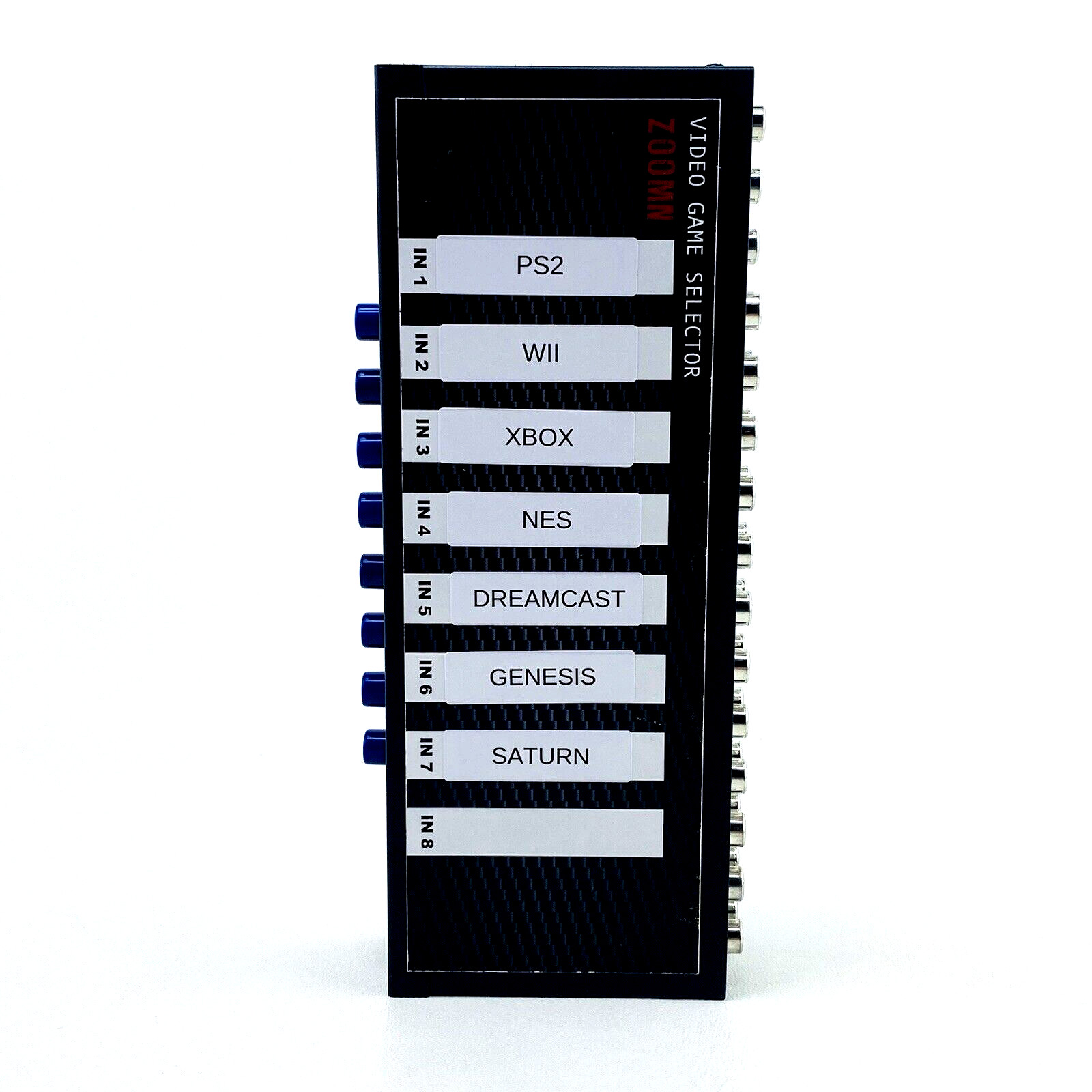 Video Game Selector Switcher 8 Way RCA AV Composite Retro Gaming PS1 USA SHIP