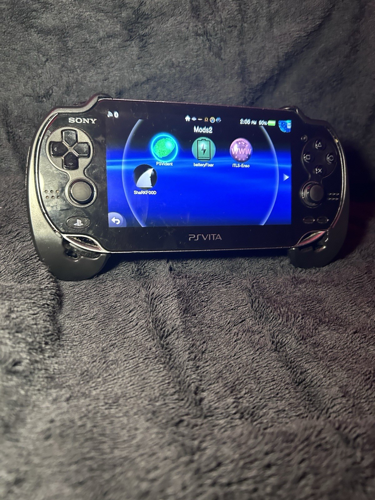 Sony PS Vita PCH-1000 Black 4GB Wi-Fi Handheld w/ Memory Card & Adapter