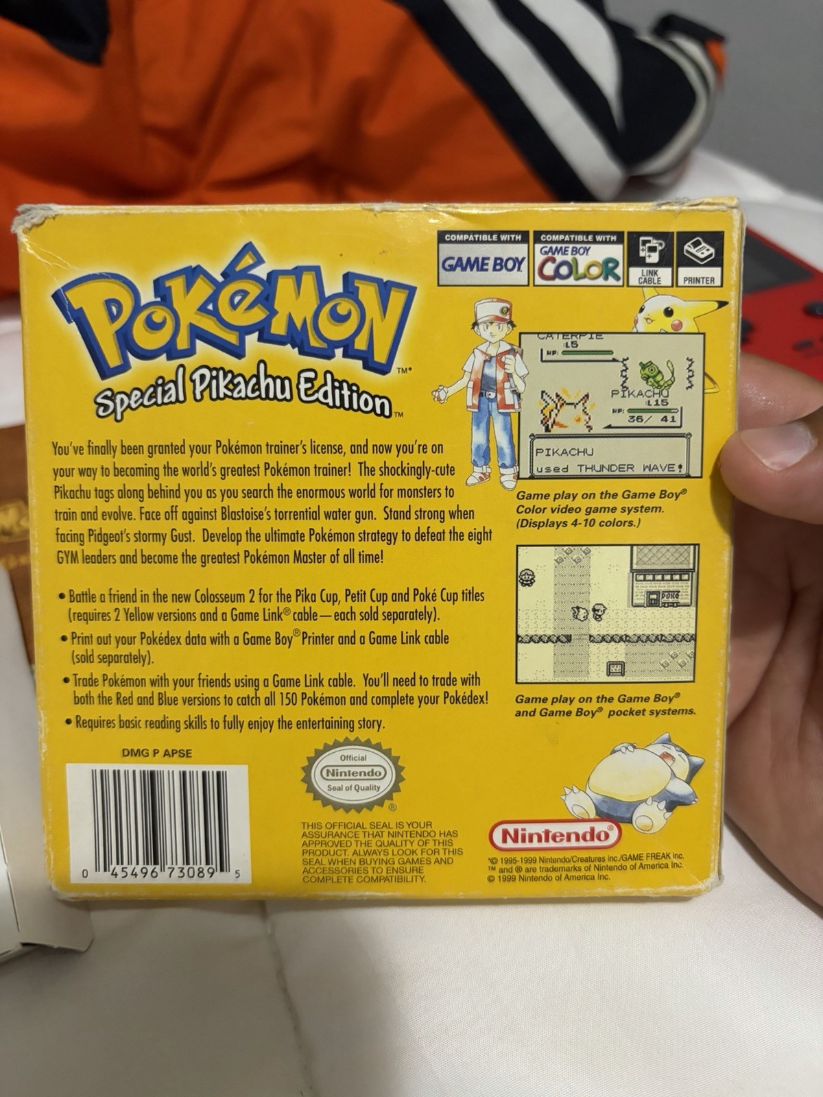 POKEMON: YELLOW VERSION Nintendo Game Boy Tested Authentic COMPLETE WITH BOX
