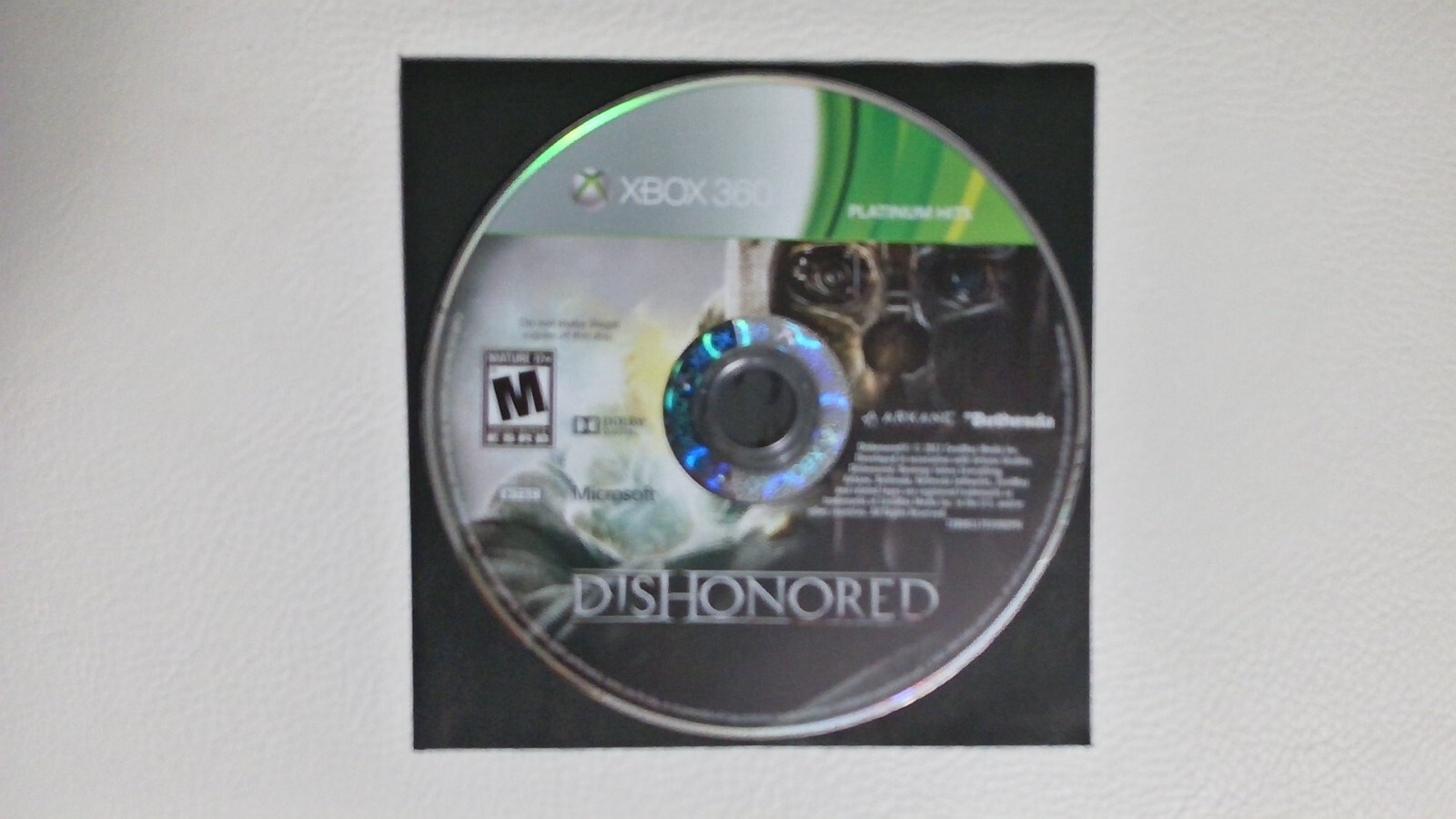 Dishonored — Platinum Hits (Microsoft Xbox 360, 2012)
