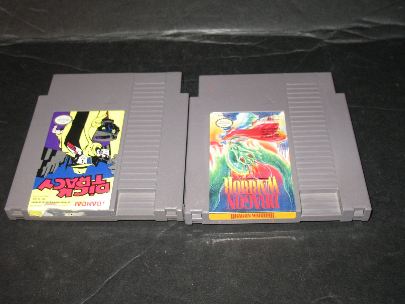 Dragon Warrior AND DICK TRACY Nintendo NES 1985 Cartridges PLEASE SEE PICTURES