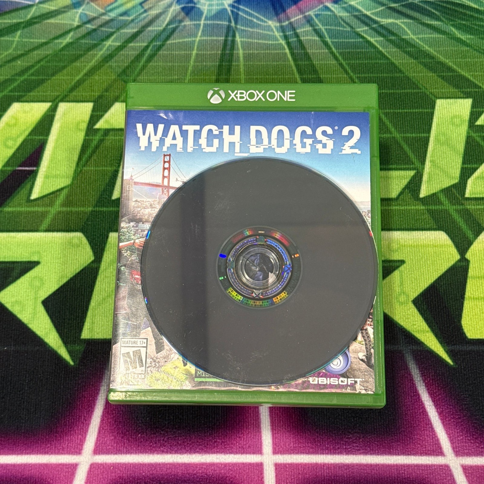 Watch Dogs 2 Xbox One Video Game Disc Case Ubisoft M Action Adventure Preowned