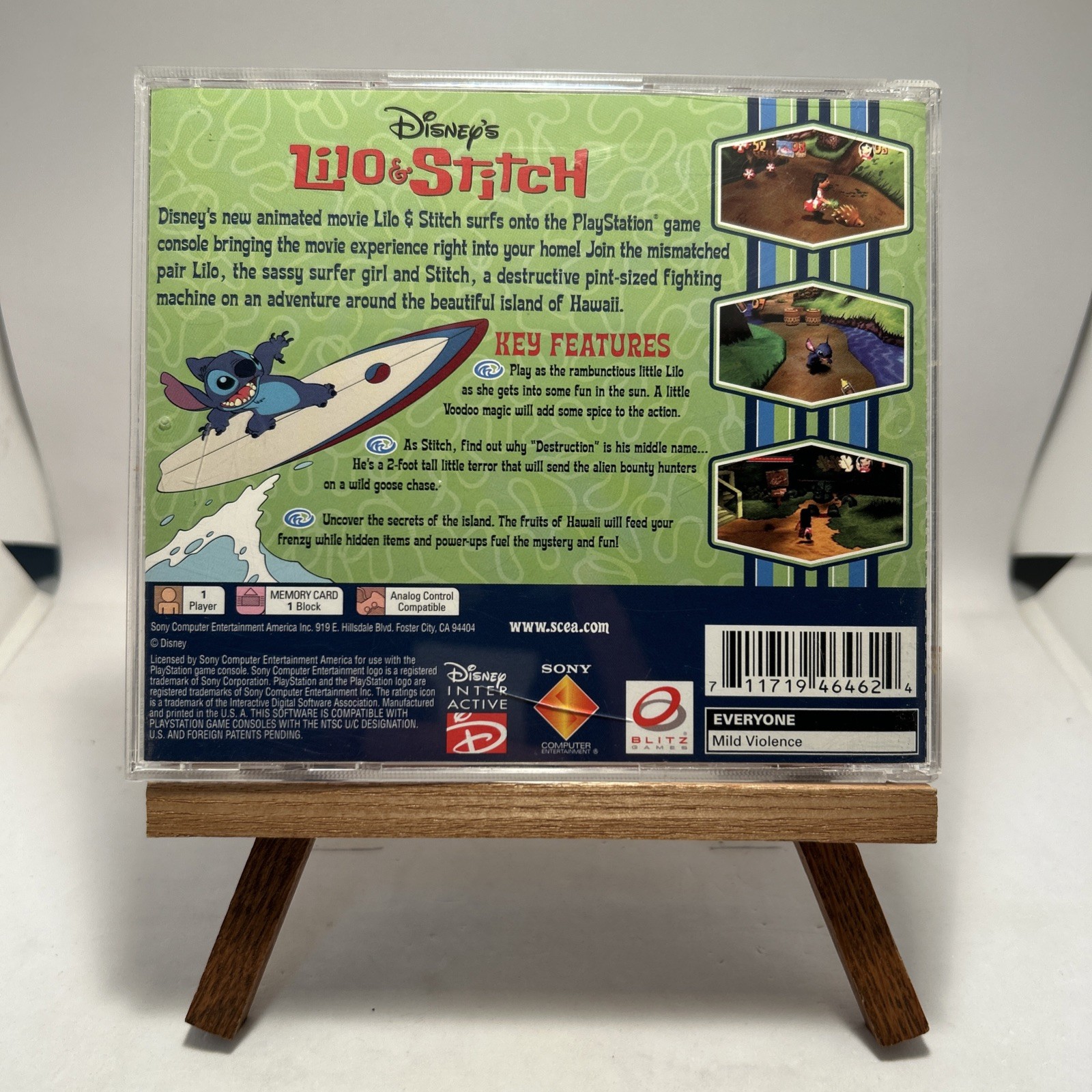 Disney’s Lilo & Stitch (Sony PlayStation 1, 2002) Complete Tested Fast Shipping!
