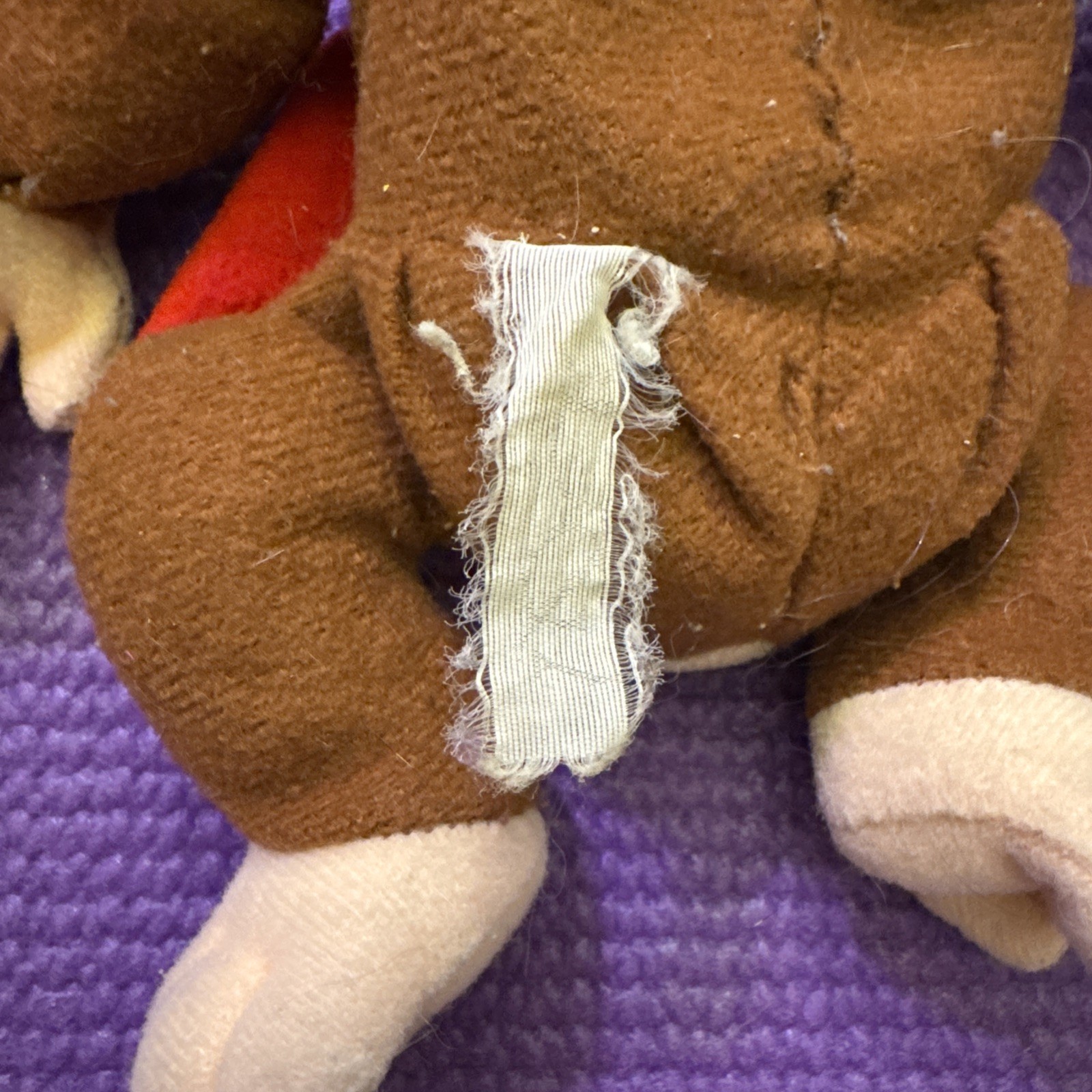 Vintage 1997 BD&A Nintendo Donkey Kong 64 Beanie Bean Bag Plush + Figure