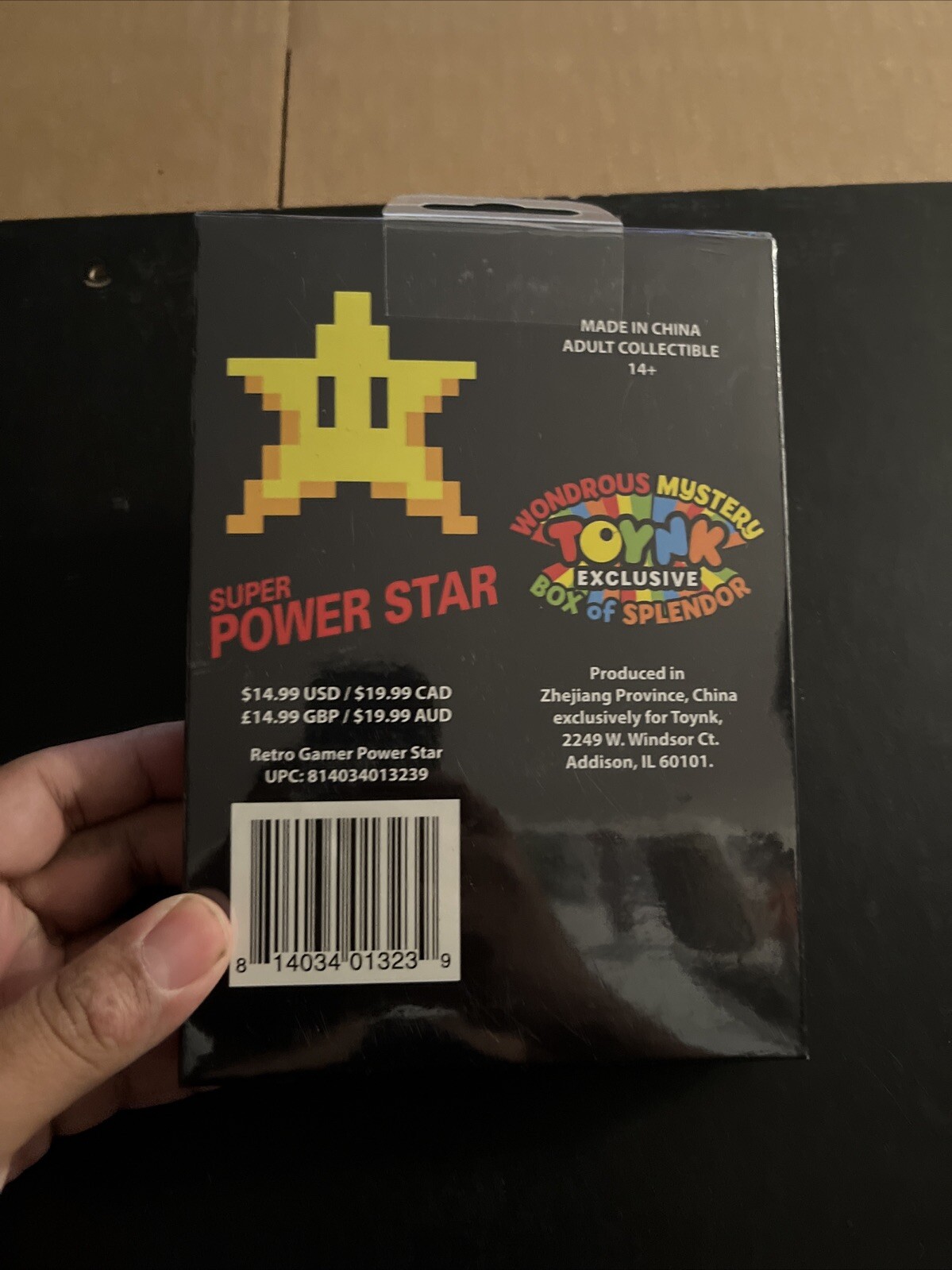 Super Mario Power Up Star Toynk Exclusive Paper Weight Nintendo Sealed Box