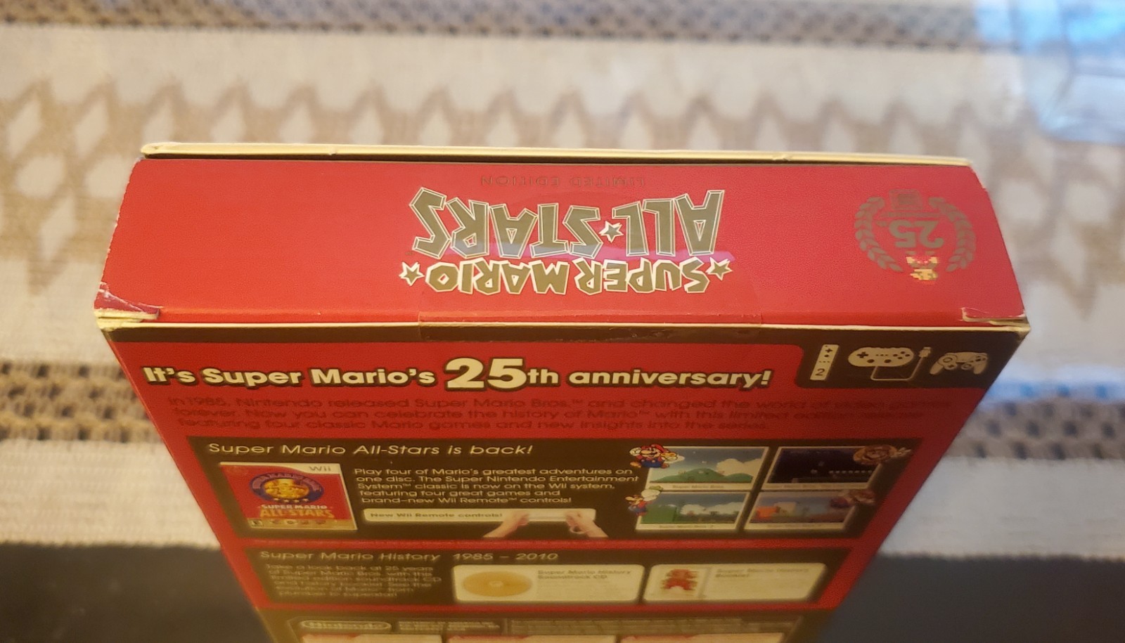 Super Mario All Stars 25th Anniversary Limited Edition for Wii w box protector