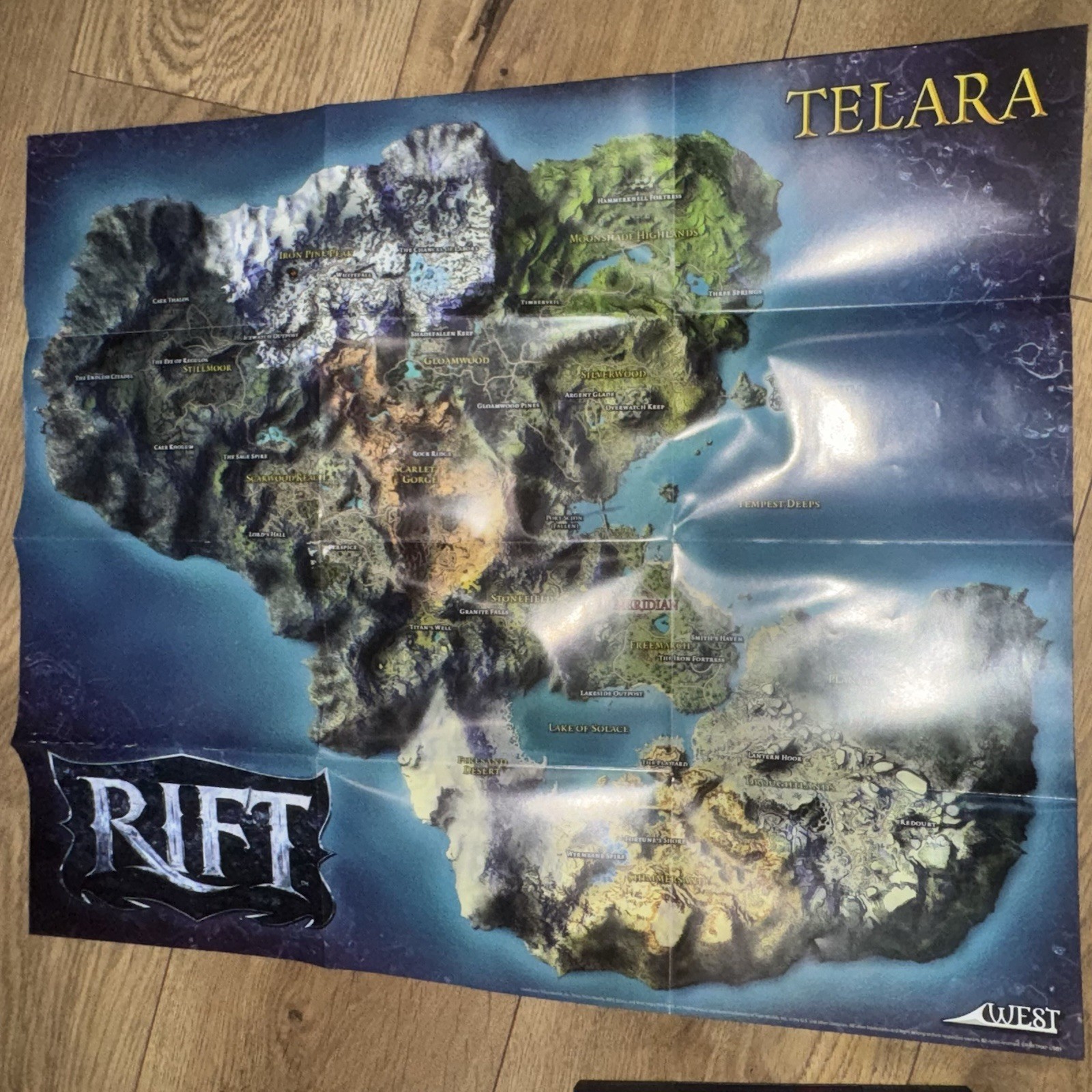 RIFT PC Big Box Complete Map Manual Disc Trion Worlds MMO Game Collector