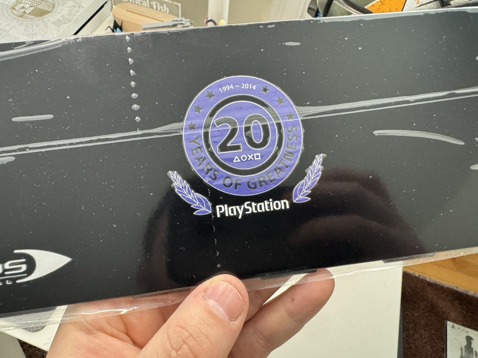 PlayStation 4 Face Plate Cover Eidos 20th Anniversary Cover Rare Developer Only