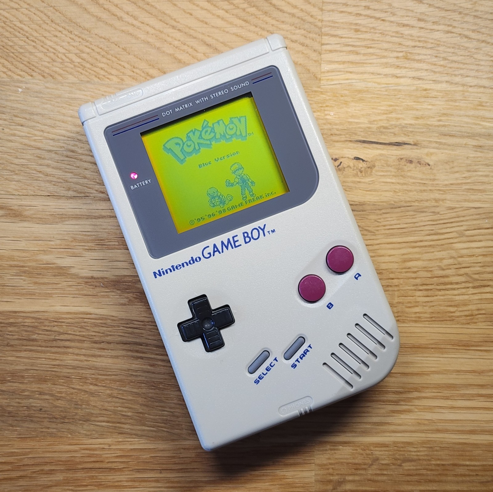 Original Nintendo Game Boy DMG Handheld Authentic *RESTORED + Glass Screen Lens!