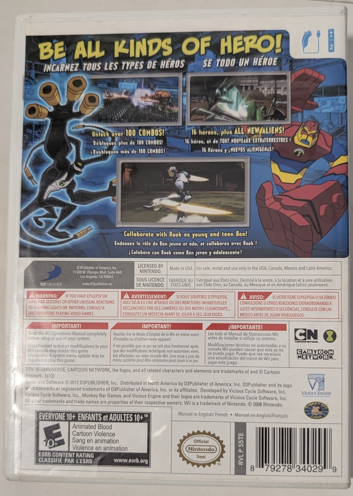 Ben 10: Omniverse Nintendo Wii Tested and Workingno manual