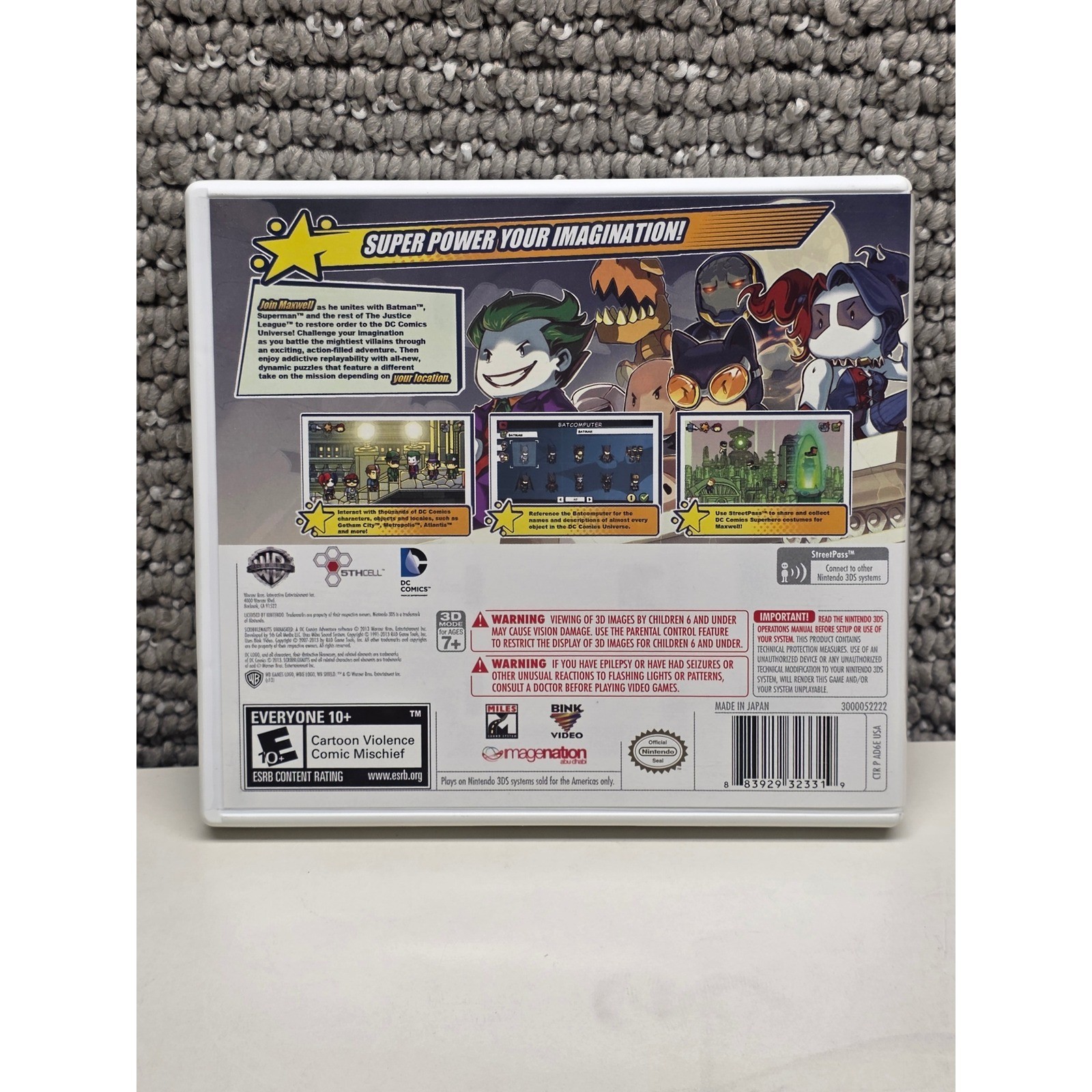 Scribblenauts Unmasked A DC Comics Adventure Nintendo 3DS WB Batman Superman