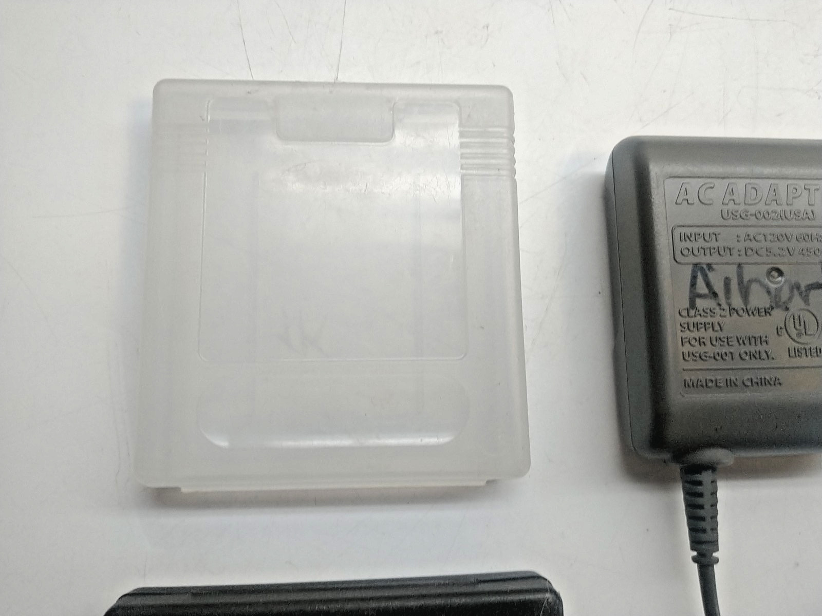 Lot of 2 Nintendo DS usg-002 usg/USA AC Adapter plus games cases