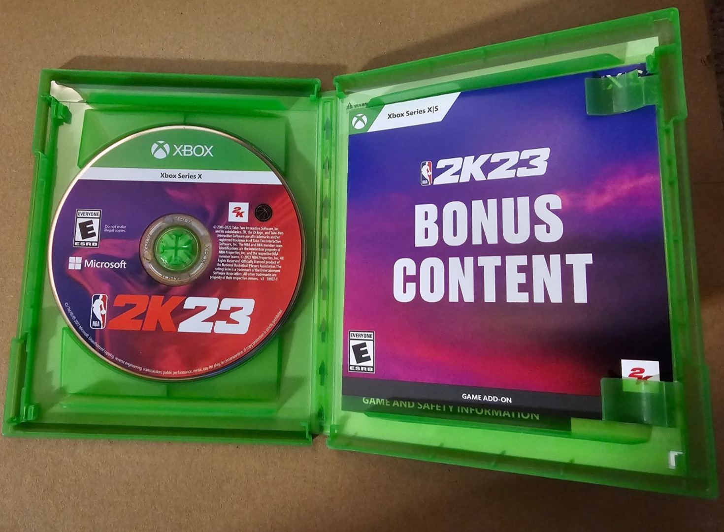 NBA 2K23 (Xbox Series X,2022) Excellent condition, Disk Shown, Media Included.