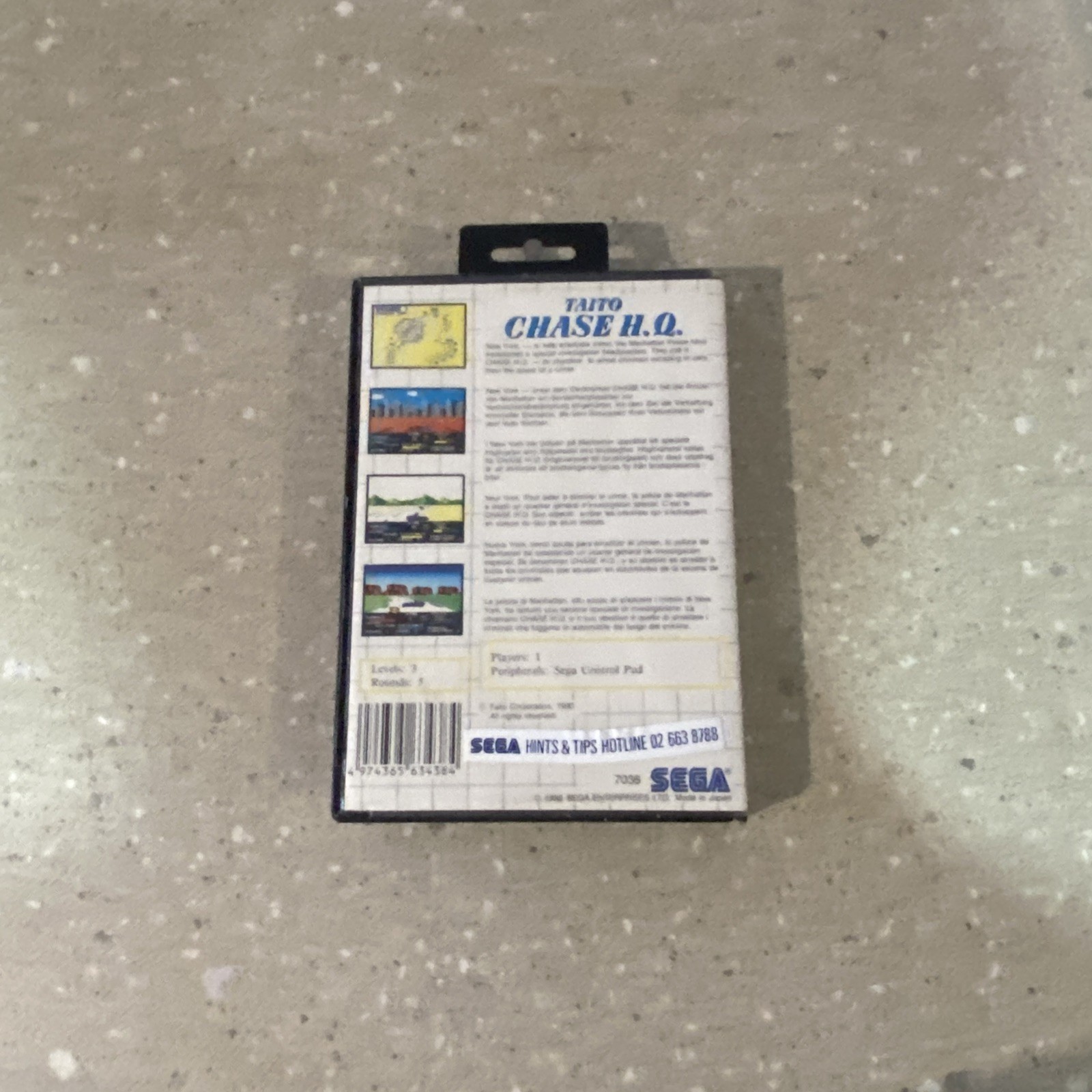 Taito Chase HQ – Sega Master System – (PAL Version) No Manual included