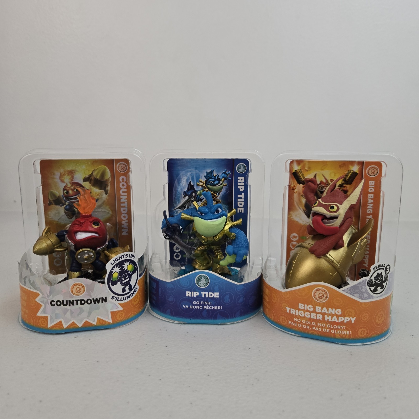 Activision Skylanders Trap Team Rip Tide, Countdown, Big Bang Trigger Figures