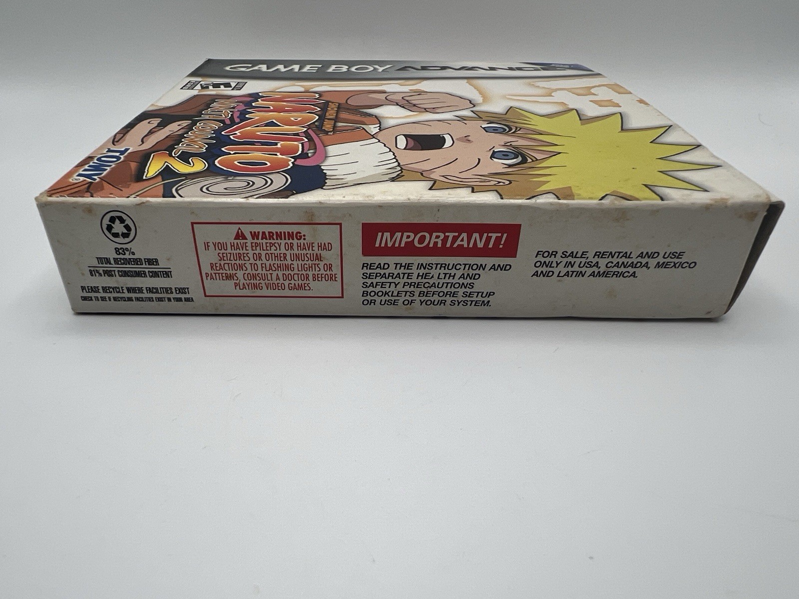 Naruto: Ninja Council 2 (Nintendo Game Boy Advance, 2006) CIB Complete TESTED