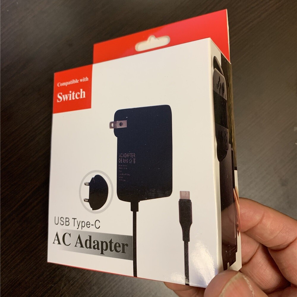 AC Adapter Power Supply fit for Nintendo Switch Wall & Travel Charger Plug Cord