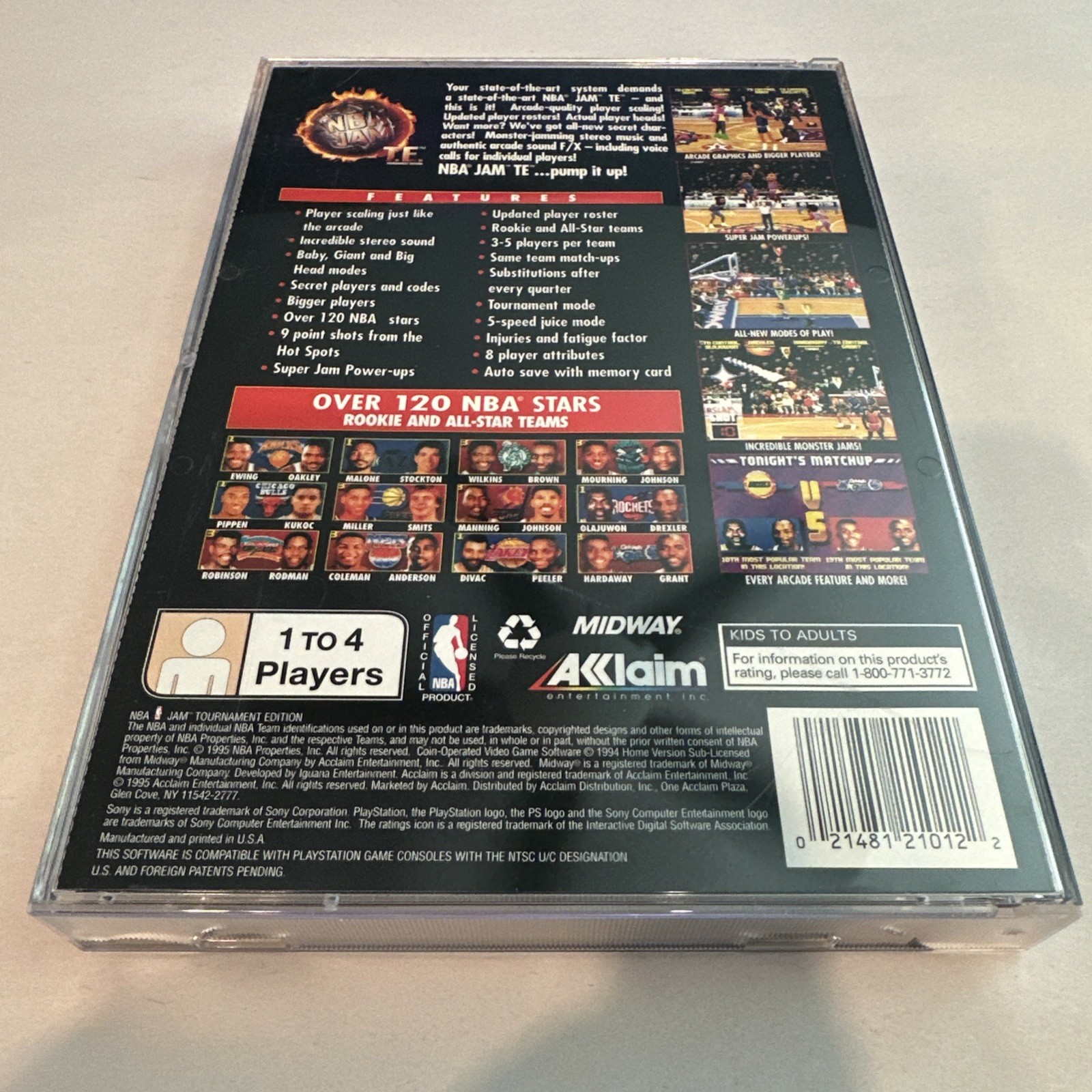 NBA Jam Tournament Edition (Long Box PS1) Complete Excellent Condition Reg Card