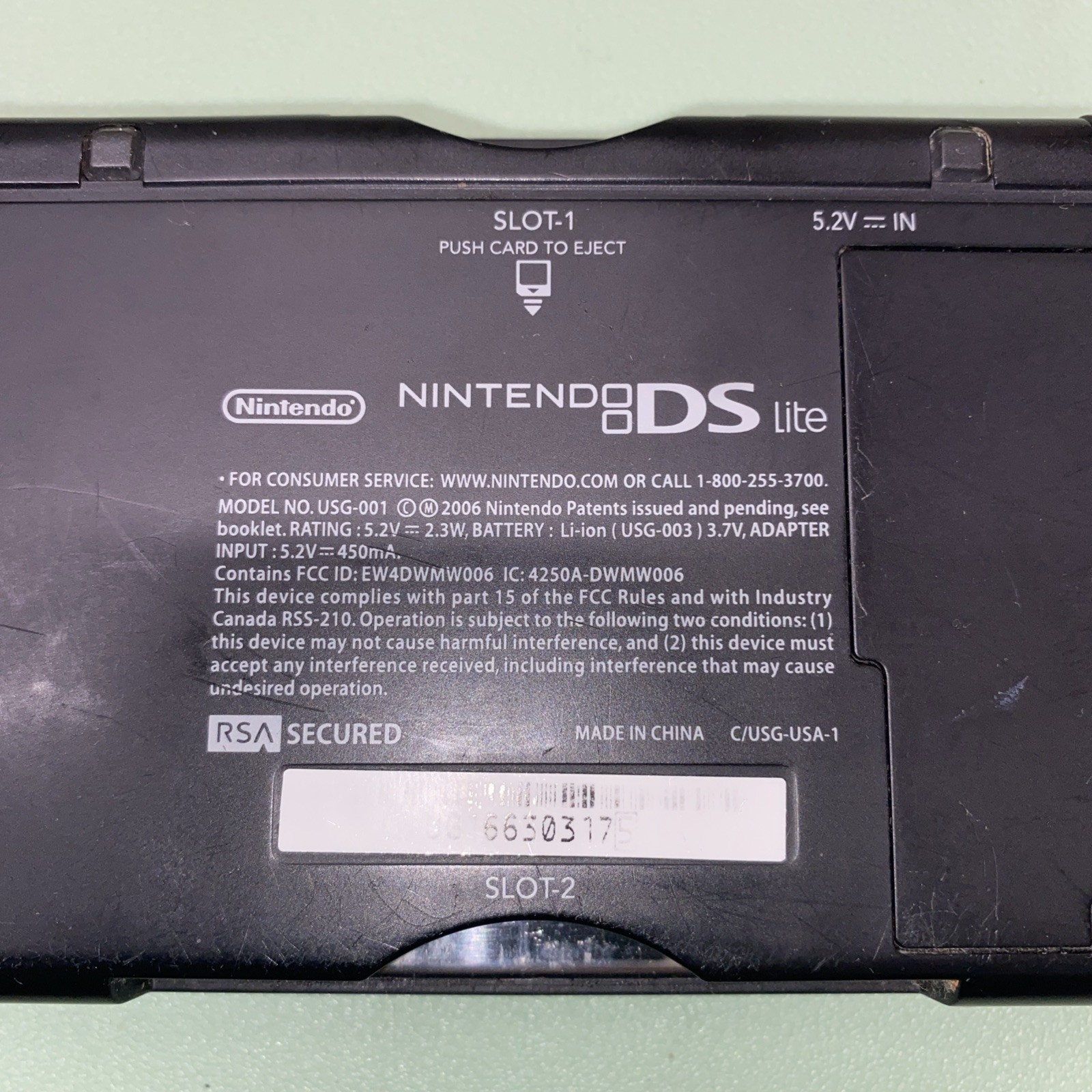 Nintendo DS Lite Blue(USG-001) W/3 Games, Stylus, Charger, Case READ