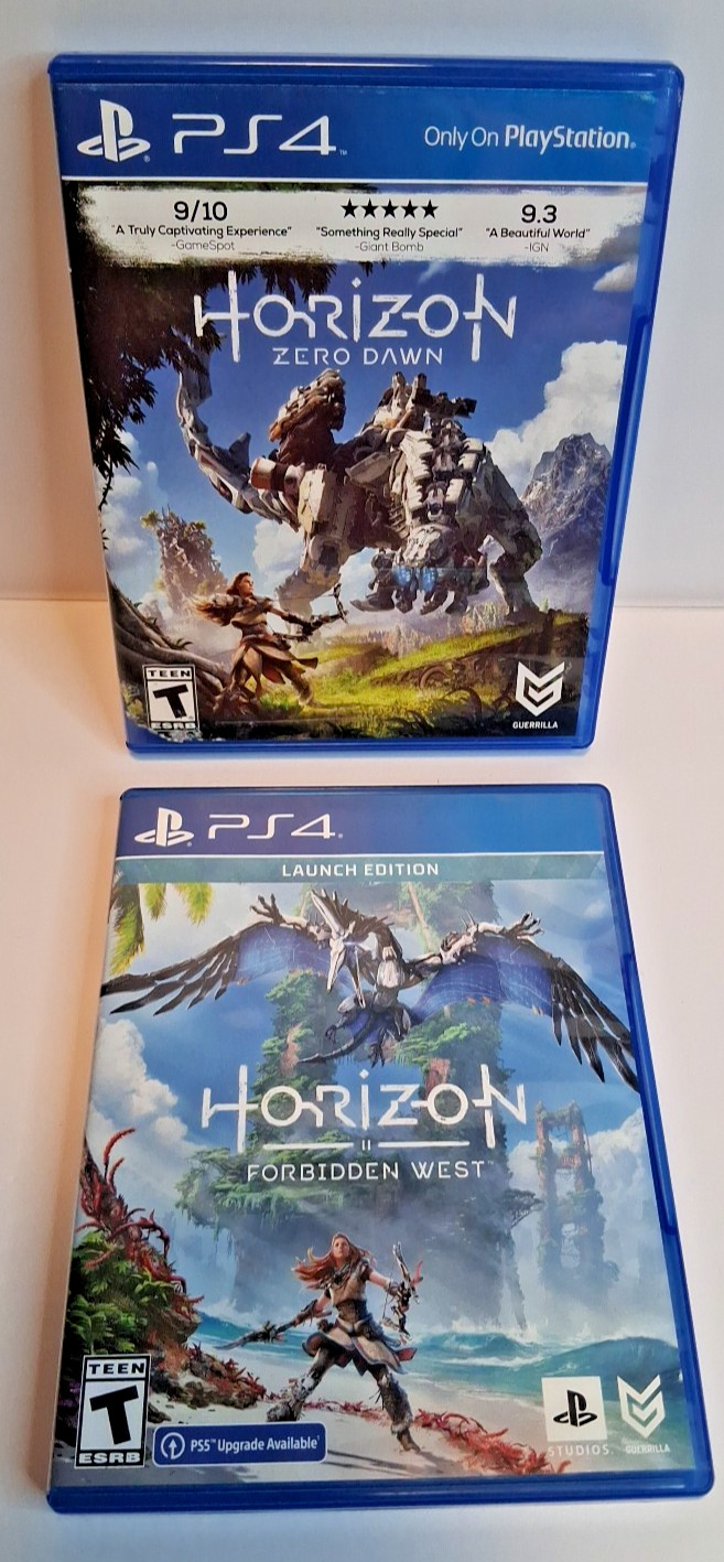 Horizon: Zero Dawn | Horizon: Forbidden West PlayStation 4 PS4 Game Lot