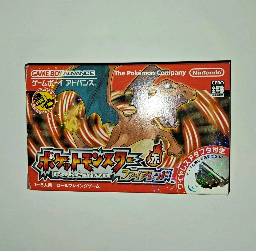 Japanese Pokemon FireRed With Case Us Seller