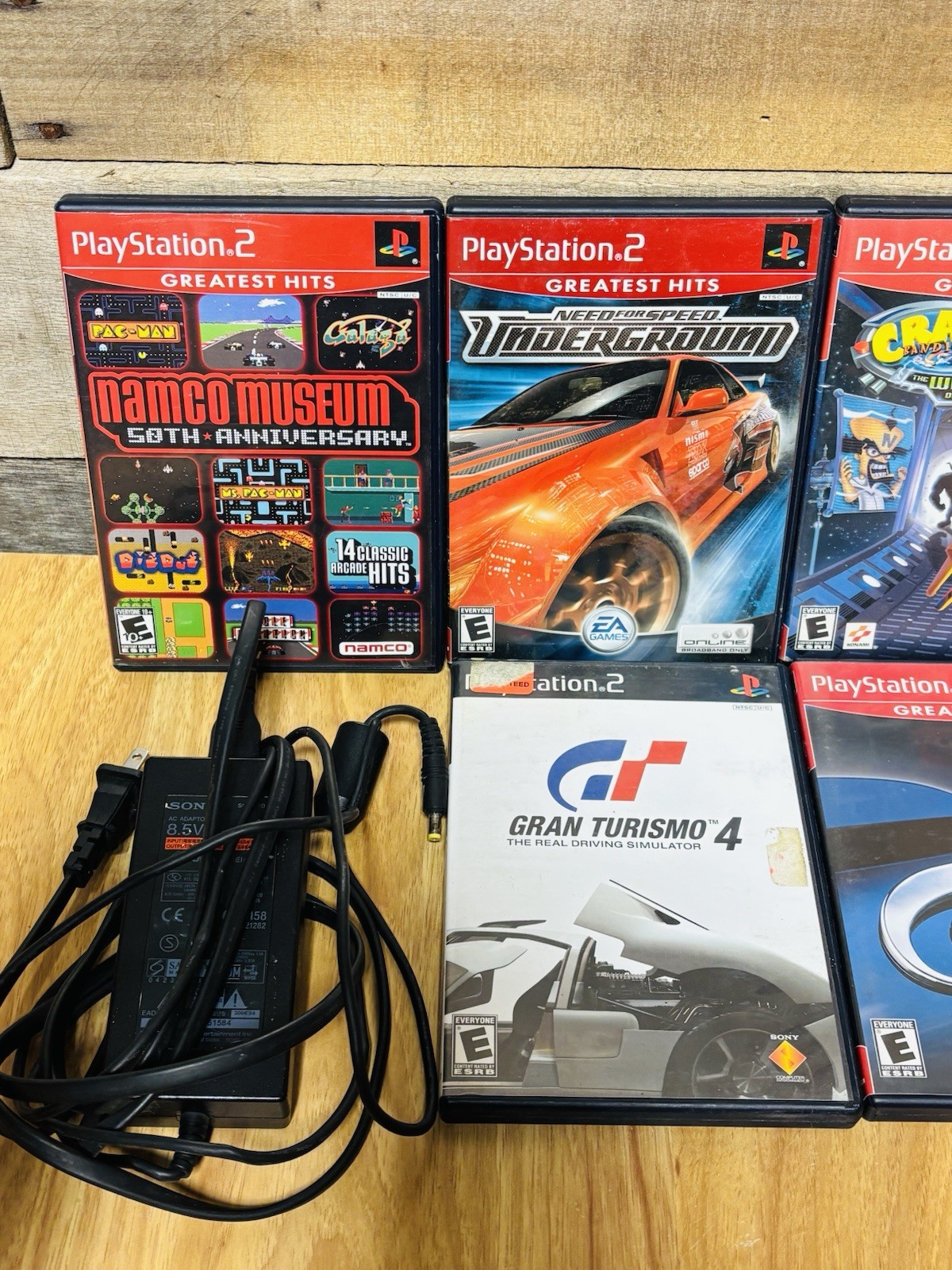 Sony PlayStation 2 Slim PS2 Black Console Gaming System Bundle SCPH-75001 Teste