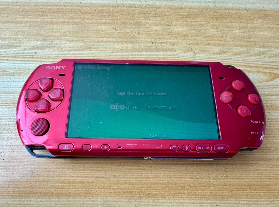 Sony PlayStation Portable PSP 3006 Vibrant Flame Red Handheld System Console