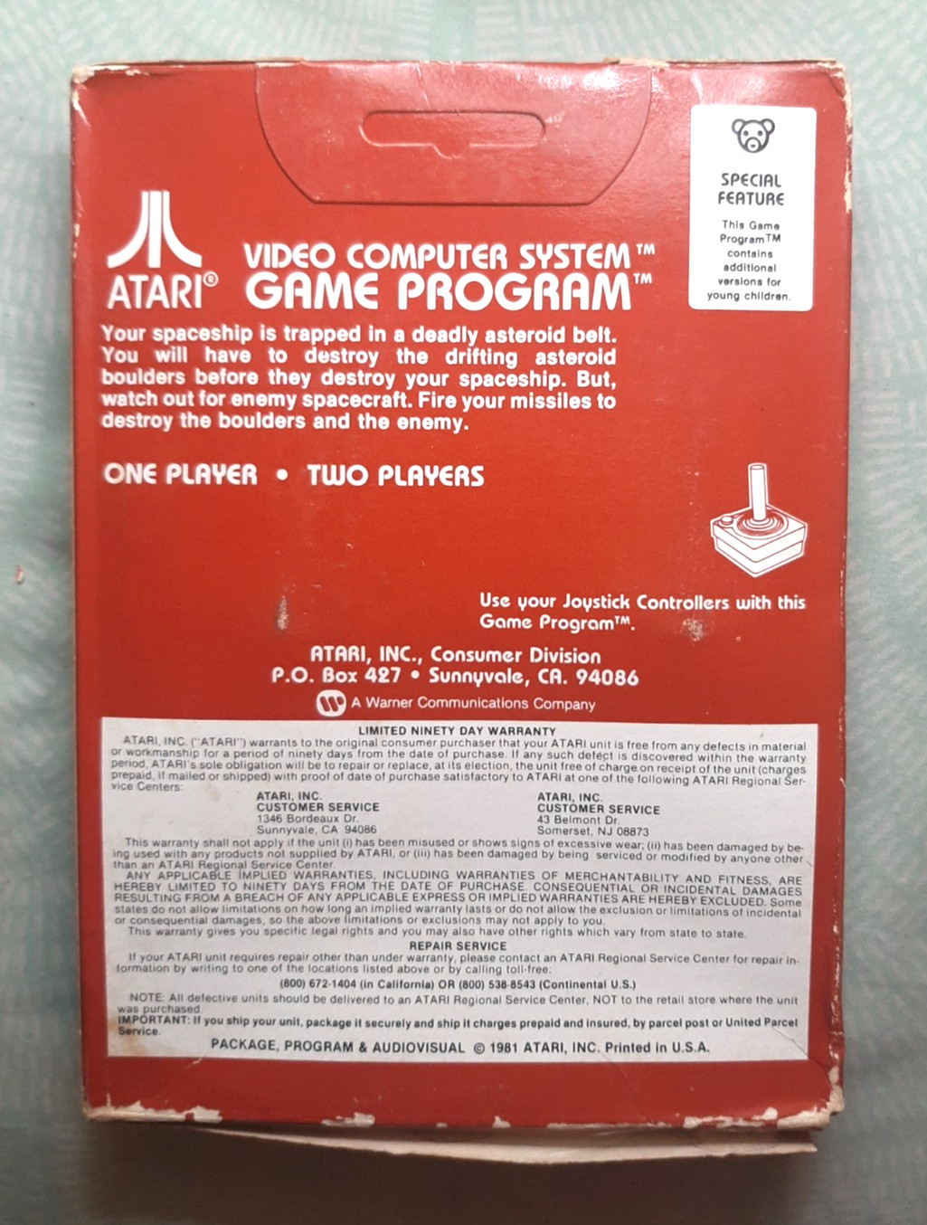 ASTEROIDS for Atari 2600 – Brand New, still sealed since 1981!