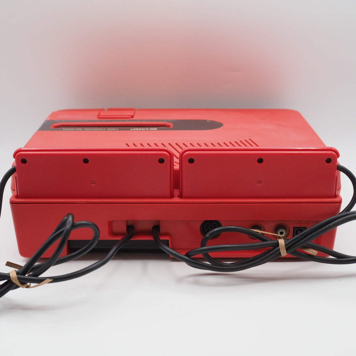 Sharp Twin Famicom Console system AN-500R Red + Magnetic head protection sheet