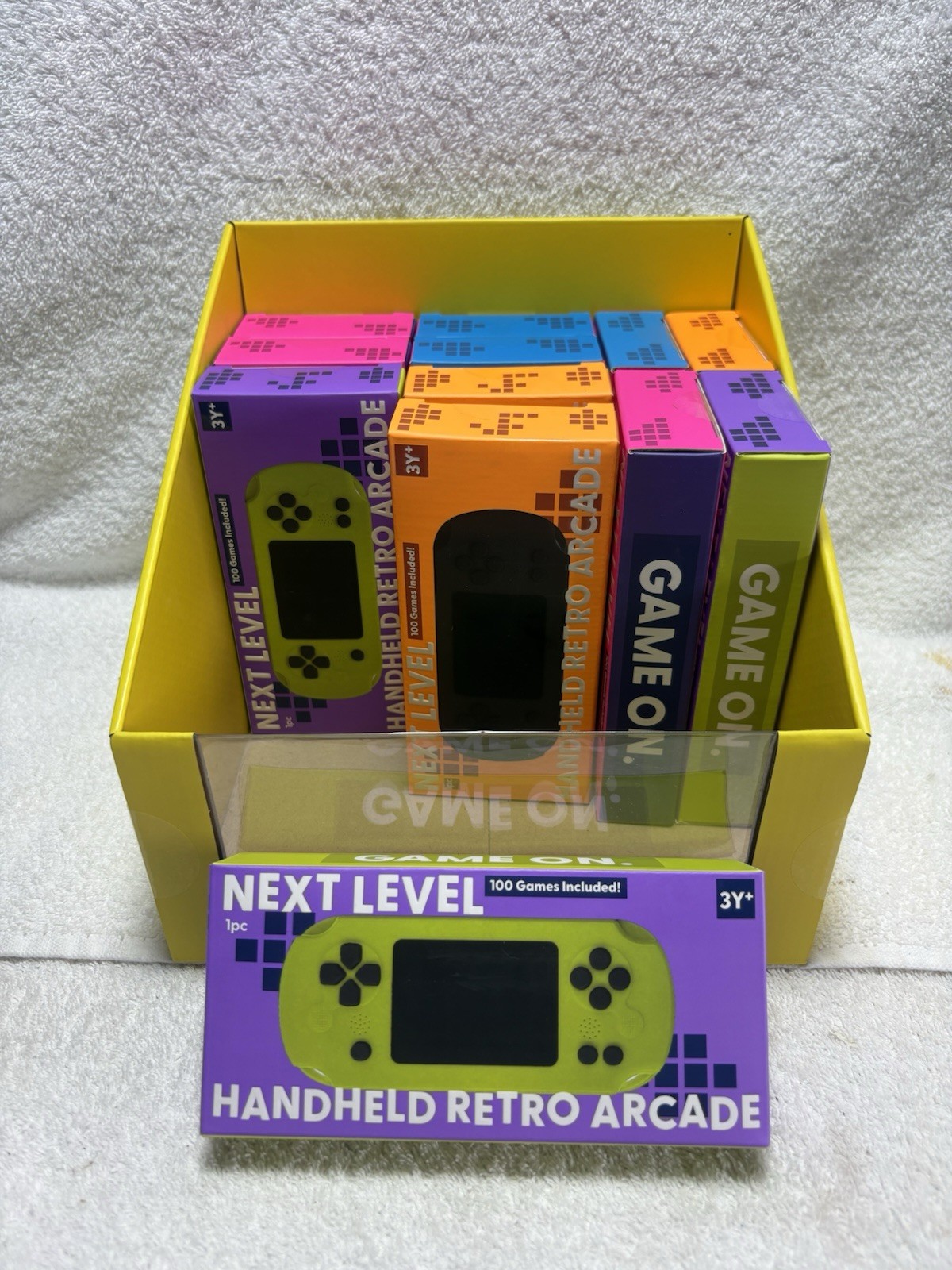 Next Level Handheld Retro Arcade 100 Games Included – Lott Of 12 With Display