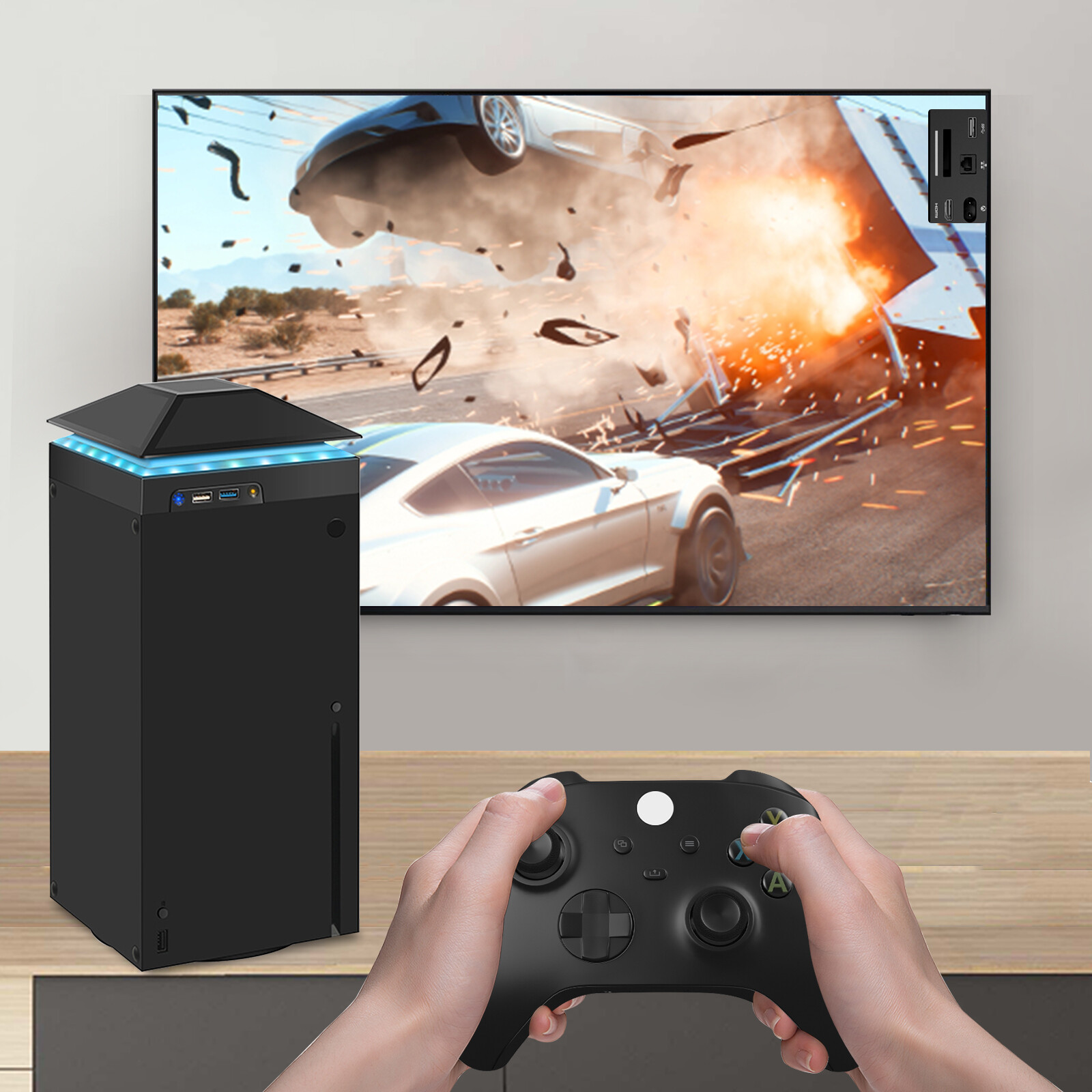 USB Cooling Fan Vertical Stand Cooler Accessories For Xbox Series X Game Console