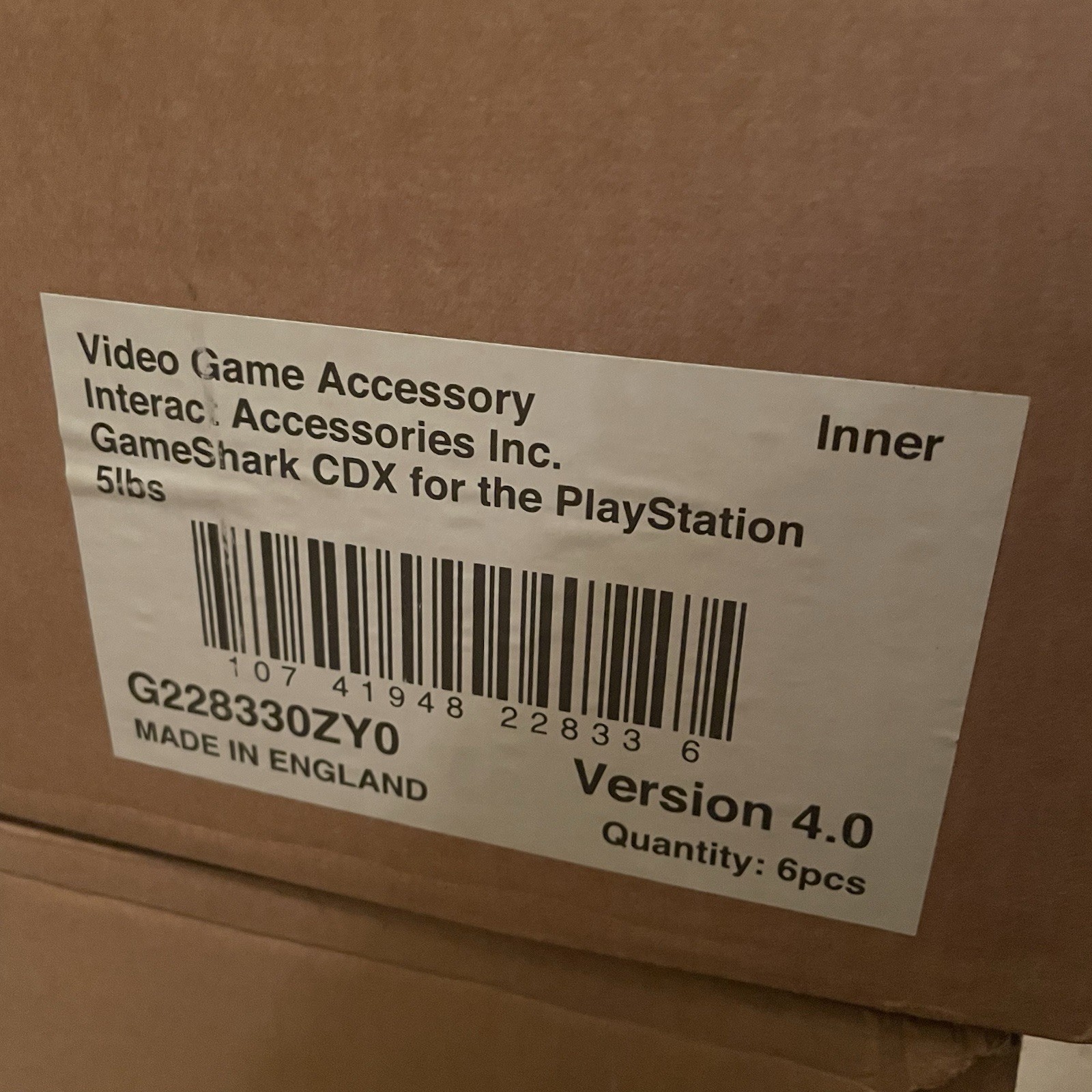 GameShark Version 4.0 Game Enhancer PlayStation 1 PS1 PSX NEW Factory Sealed