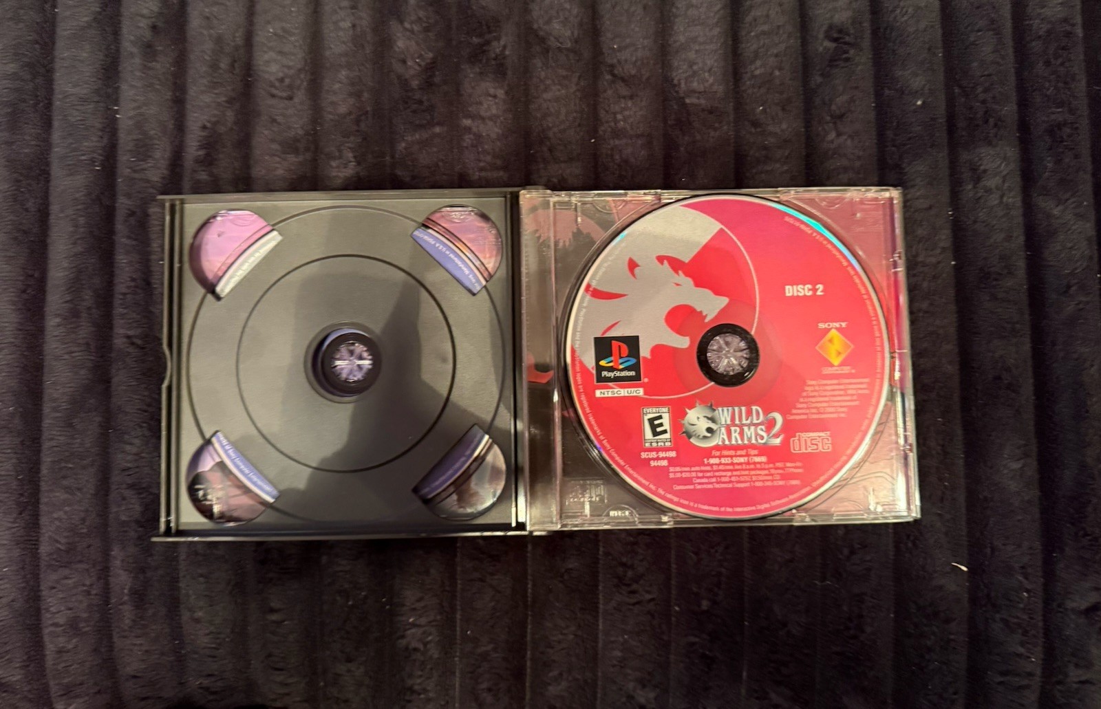 Wild Arms 2 (Sony PlayStation 1 PS1, 2000) GAME DISC & CASE