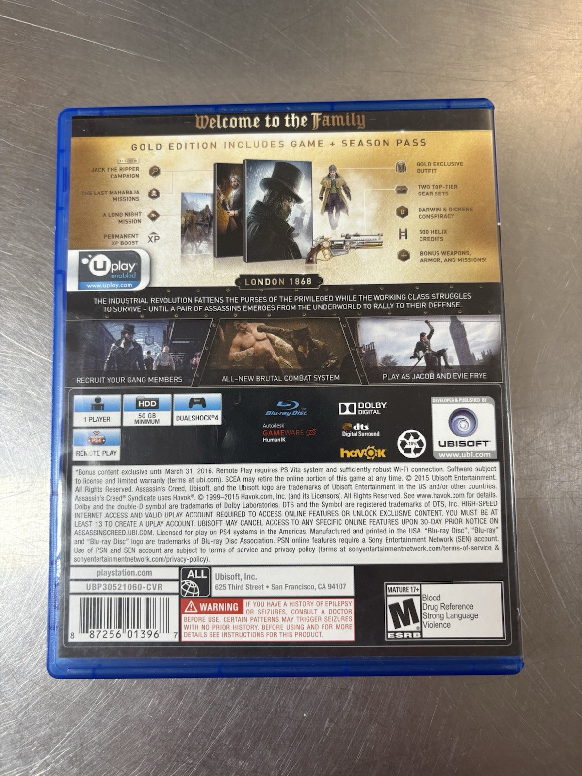 Ubisoft Assassin’s Creed Syndicate Gold Edition PS4 NTSC-U/C M 2015