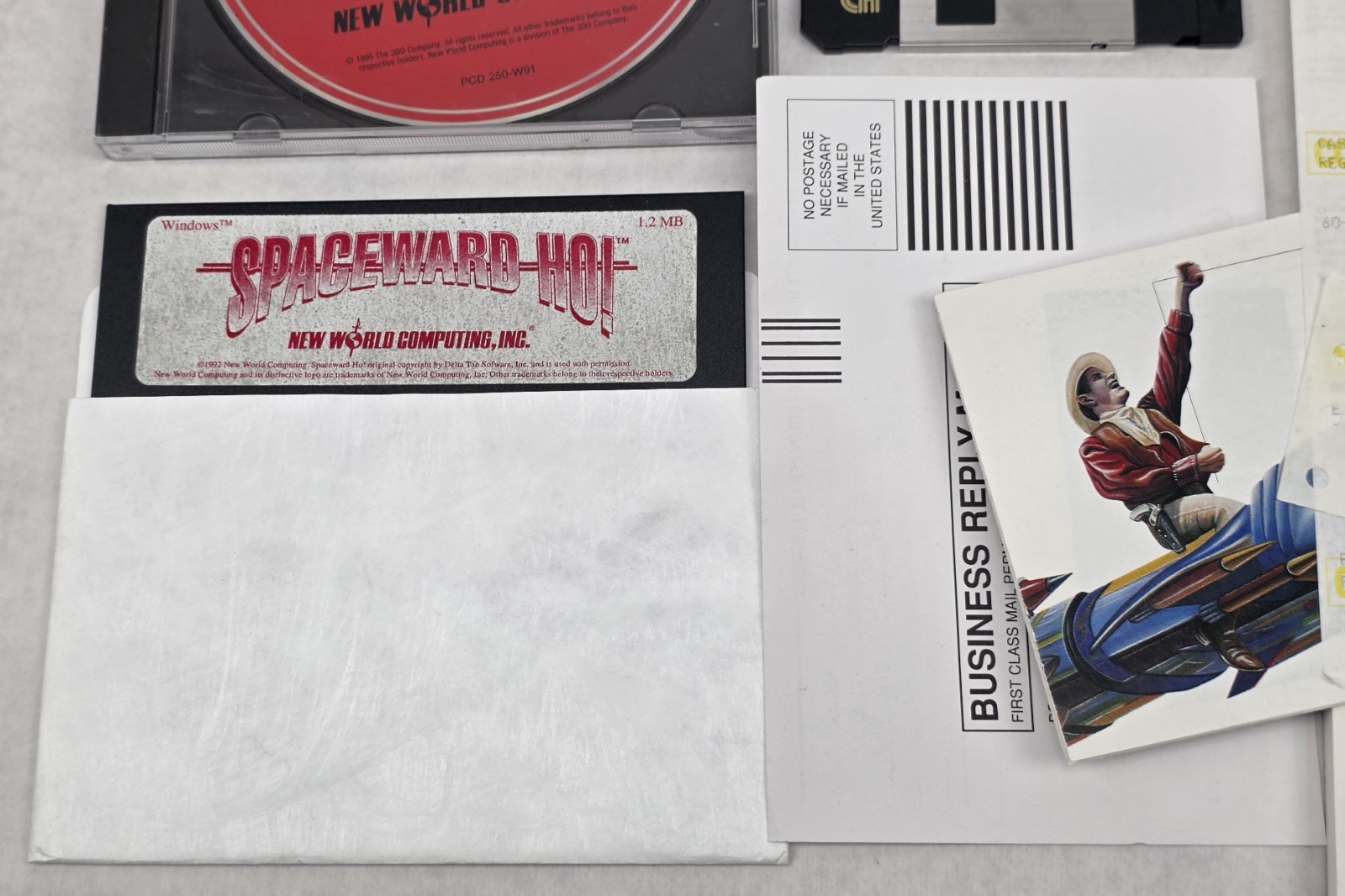 Spaceward Ho! BIG BOX PC 3.5″ & 5.25″ Floppy + CD-Rom 1992 New World Computing