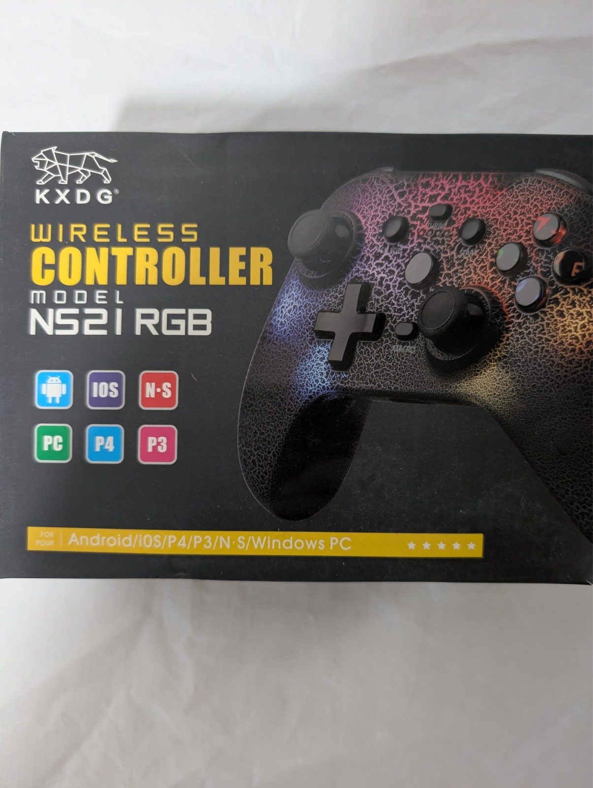 NS21 RGB Wireless Gaming Controller Bluetooth Gamepad Switch PC Android iOS