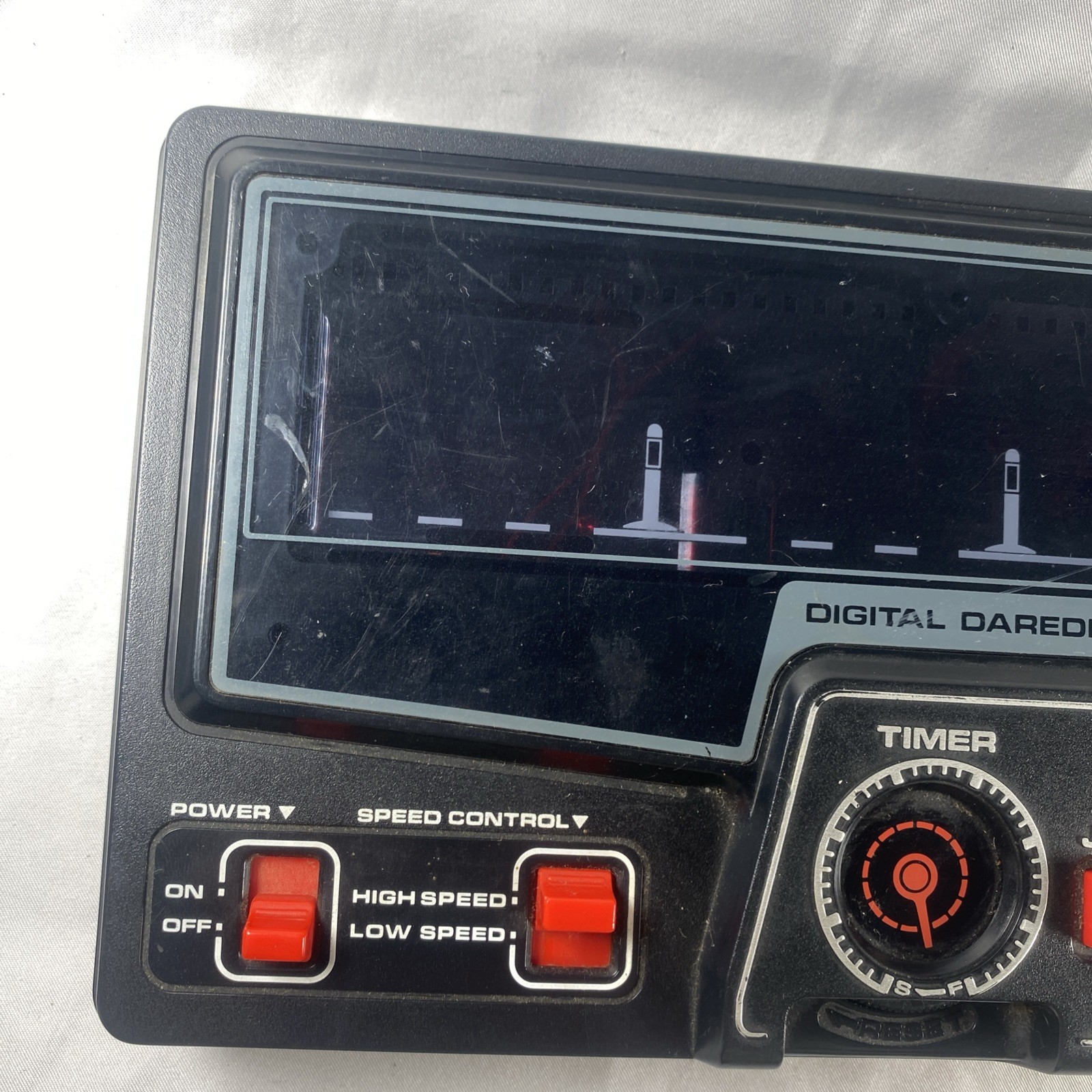 Vintage 1980 Tomy Digital Daredevil Handheld Video Game for Parts or Repair