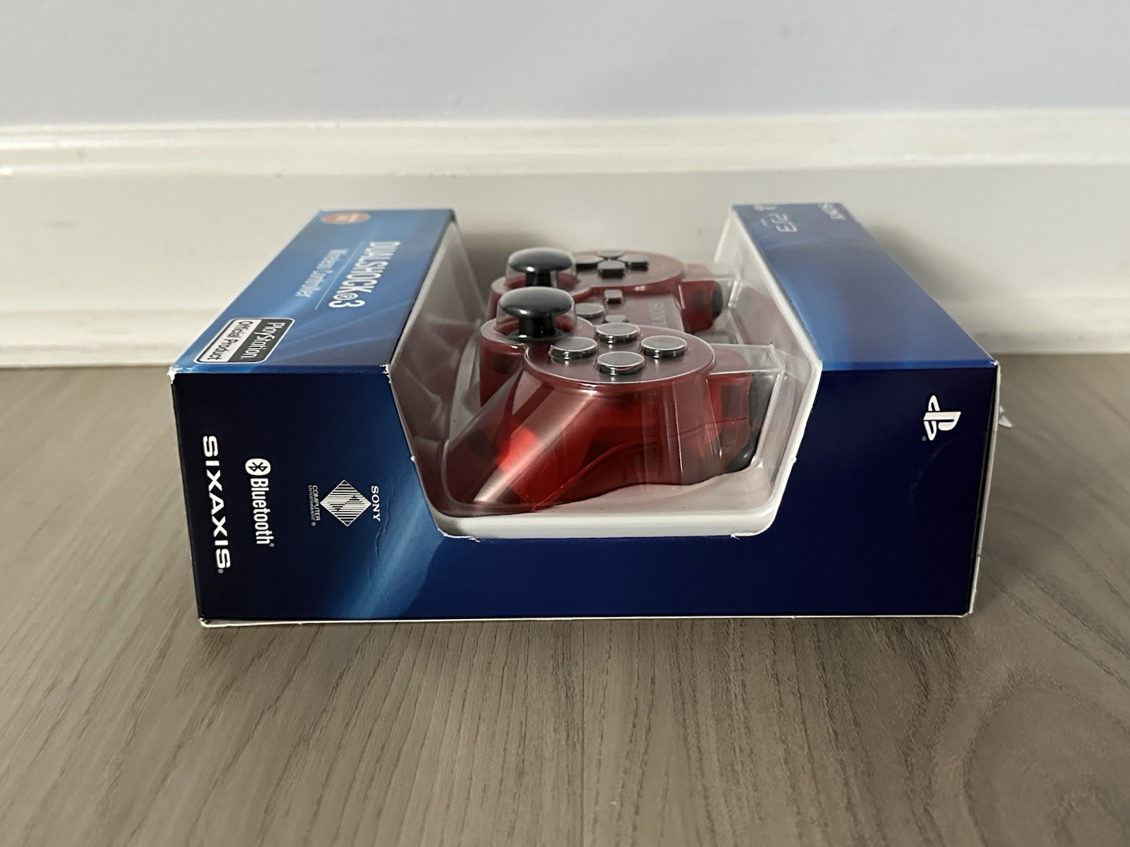 NEW PlayStation 3 PS3 Clear Crystal Cosmic Red DualShock 3 Controller – Sealed