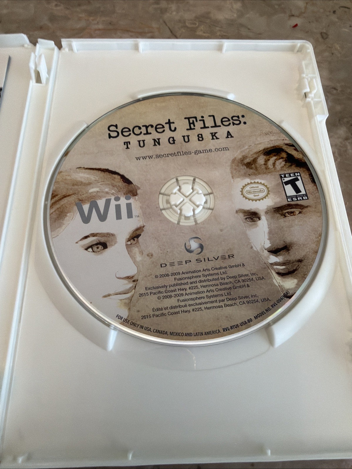 Secret Files: Tunguska (Nintendo Wii, 2010) Complete With Manual CIB Tested