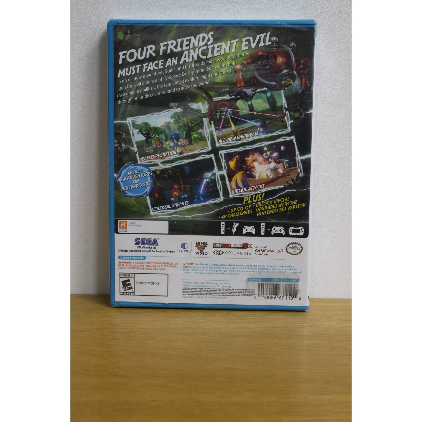Sonic Boom: Rise of Lyric Wii U New Sealed – Nintendo Sega Action Adventure