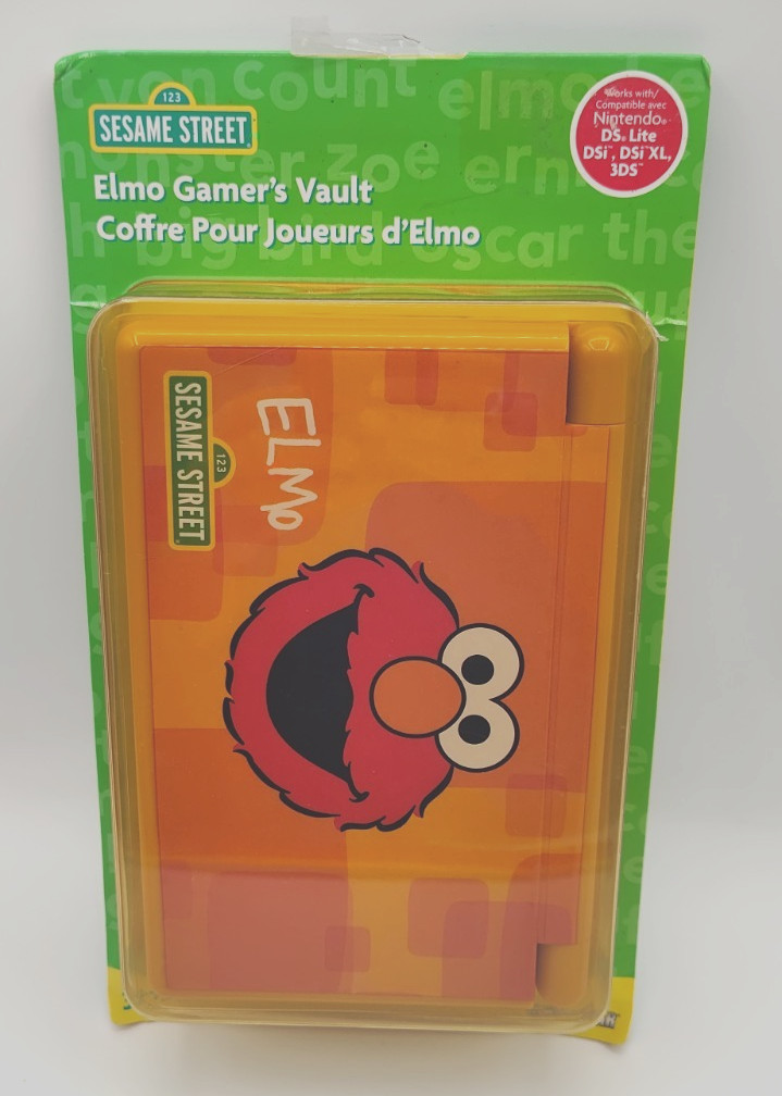 Rare Elmo Gamers Vault Case Nintendo Game Sesame Street New In Package Sealed