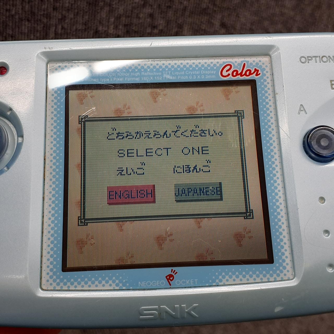 Neo Geo Pocket Color Console Blue Tested s2357M