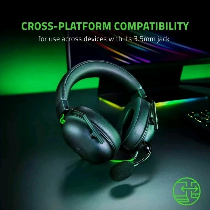 Razer Blackshark V2 X Black Multi Platform Wired Gaming Headset