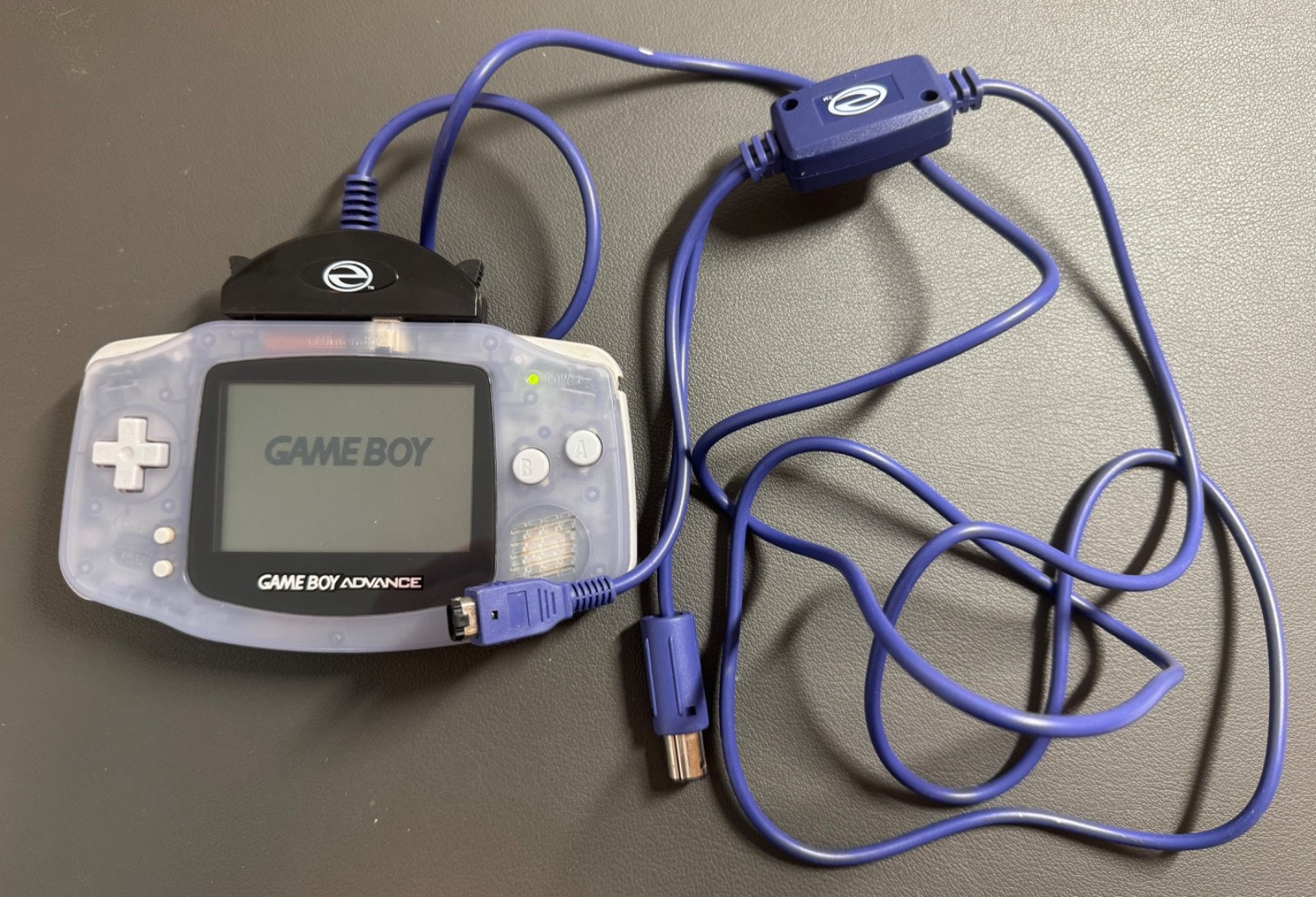 Nintendo Game Boy Advance AGB-001 Glacier 1. Works Perfect! Bonus accessories!