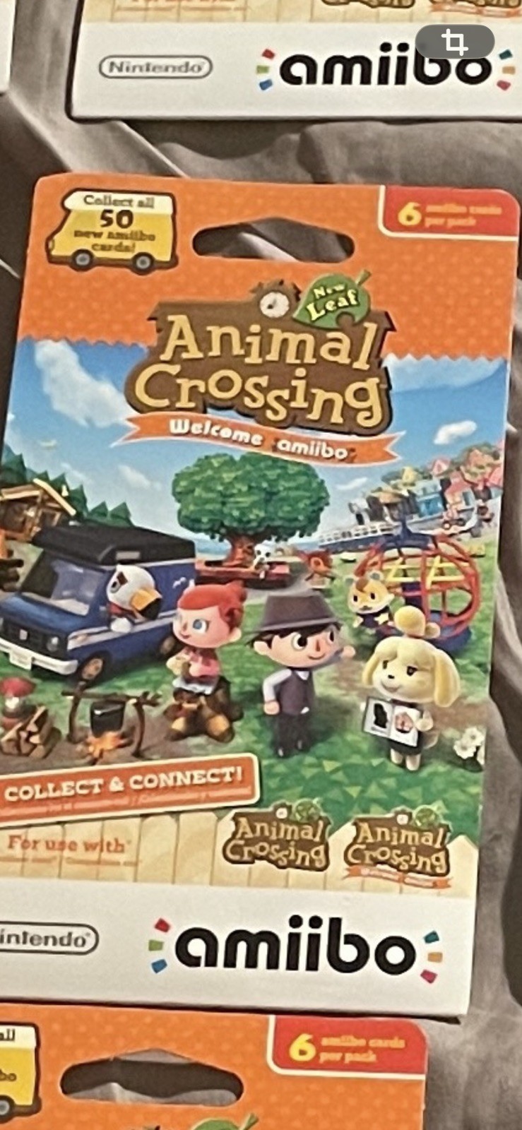 Animal Crossing New Leaf Welcome Amiibo RV US NA Card , 1 pack new , sealed