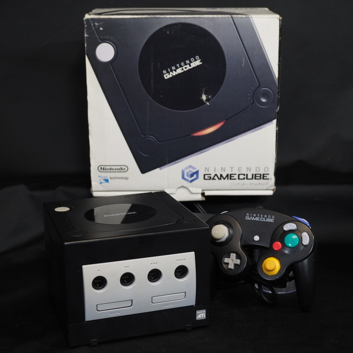 Nintendo GameCube Console system DOL-001 Black NTSC-J NTSC-U/C Boxed Tested GC
